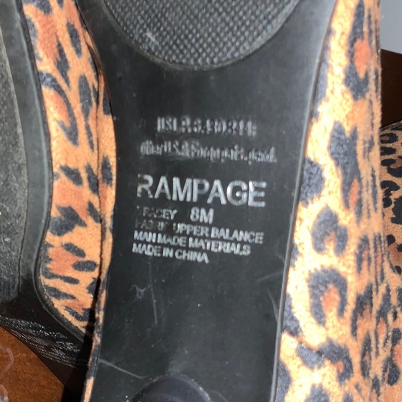Rampage Leopard Pull On Tracy Pointed Toe Knee High Vintage Boots Size 8 - Picture 8 of 9